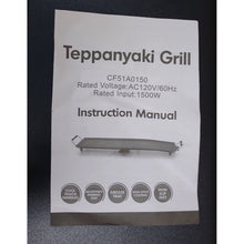 Load image into Gallery viewer, Electric Teppanyaki Table Top Grill Griddle- Preowned
