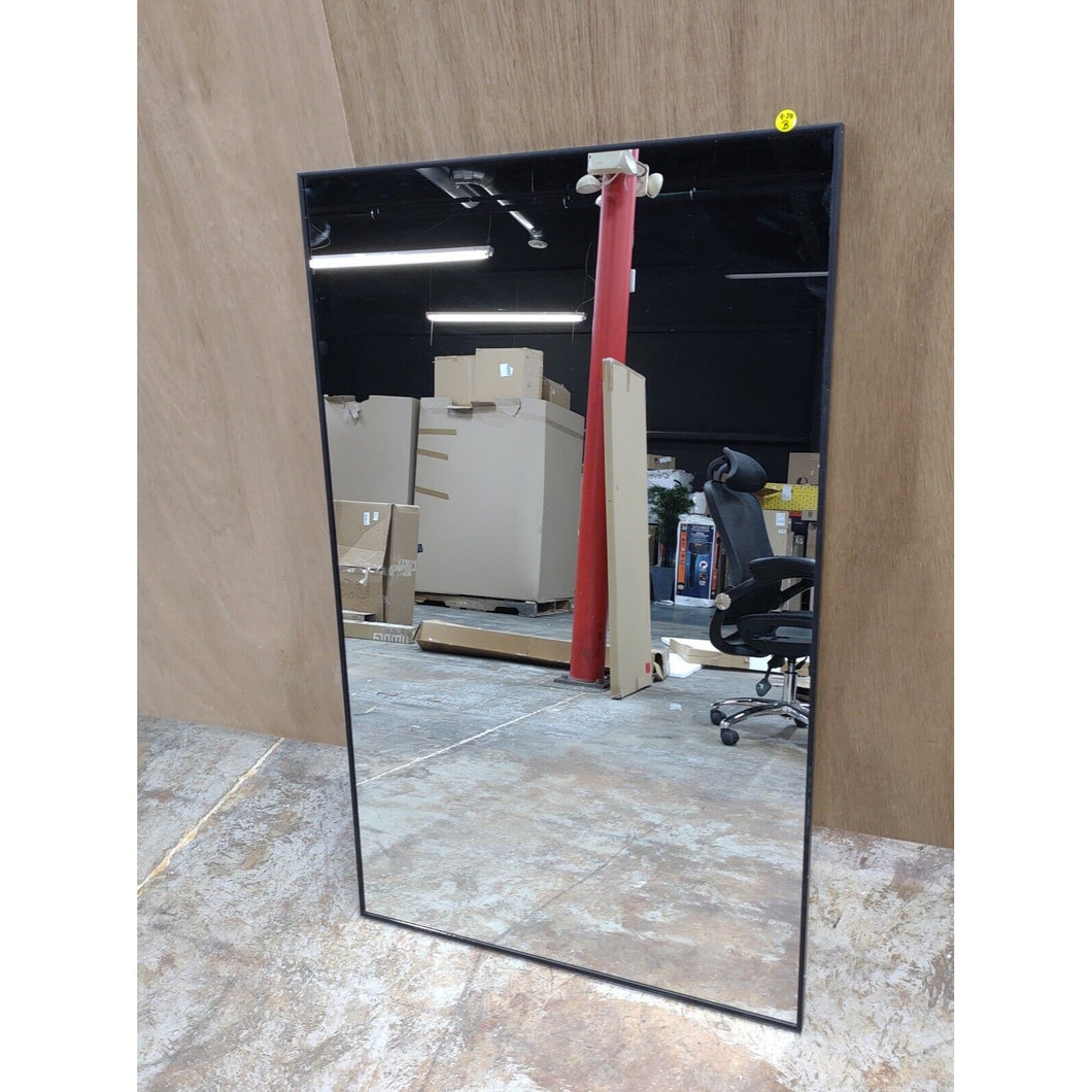 NEUTYPE Large 51x31 Modern Rectangle Metal Framed Bathroom Vanity Mirror