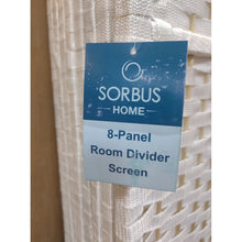 Load image into Gallery viewer, Sorbus Room Divider Privacy Screen 6’ tall- White- Open Box
