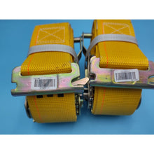 Load image into Gallery viewer, LOT OF 4 KINEDYNE 22P613 TIE DOWN STRAP W/ RATCHET 1000LBS MAX, 12-FT x 2-IN
