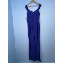 Load image into Gallery viewer, Adrianna Papell ~Royal Sapphire Pleated Jersey Column Gown- Sz 8- NWT
