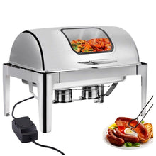 Load image into Gallery viewer, Electric Buffet With Roll Top &amp; Warmers- Open Box

