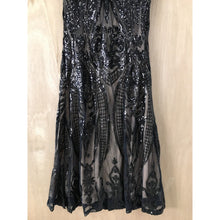 Load image into Gallery viewer, Miss Ord Black Sequin Long Sleeve Elegant Dress- Size XL- NWT
