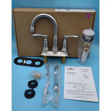 Load image into Gallery viewer, Design House 525840 Nickel Double Handle 4&quot; Centerset Bathroom Faucet

