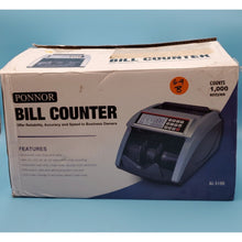 Load image into Gallery viewer, PONNER BILL COUNTER MONEY COUNTING MACHINE WITH UV, MG, IR &amp; DD DETECTION !!
