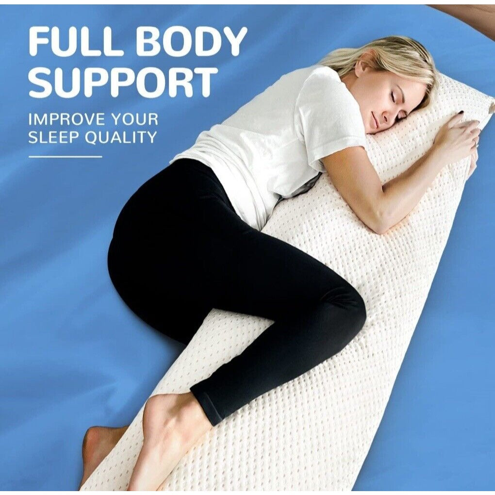 ELEMUSE Beige Body Pillow 20”x54”