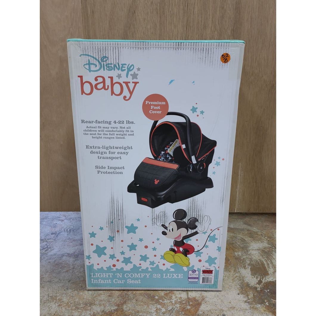 Disney Light 'N Comfy 22 Luxe Infant Car Seat, Mickey Crush