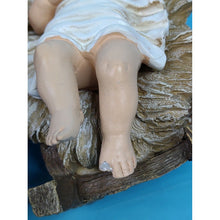 Load image into Gallery viewer, Glitzhome 12pcs Oversized Deluxe Blue Resin Nativity Scene- Preowned
