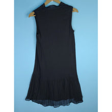 Load image into Gallery viewer, DKNY Women&#39;s Tie Neck Dress, Black Sleeveless- Size 2- NWT
