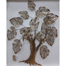 Load image into Gallery viewer, Boltze Home Brass Toned Tree Wall Decor- New
