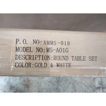 Load image into Gallery viewer, Kotpop Modern Nesting Table Set- Gold &amp; White Marble- New
