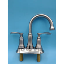 Load image into Gallery viewer, Design House 525840 Nickel Double Handle 4&quot; Centerset Bathroom Faucet
