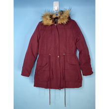 Load image into Gallery viewer, Farvalue Women&#39;s Winter faux fur Parka Coat- Plum Purple- Preowned
