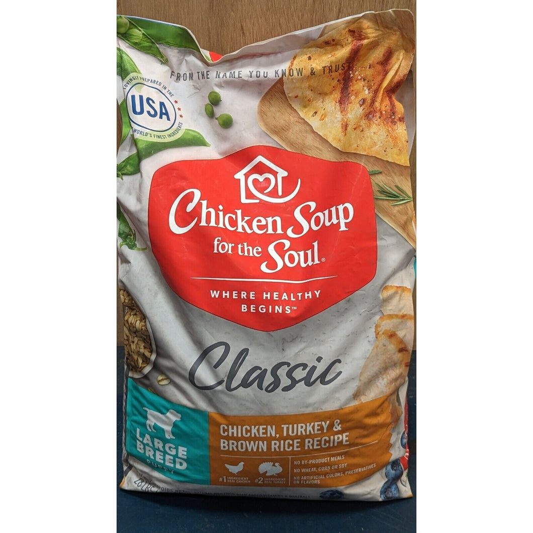 Chicken Soup for the Soul Chicken,Turkey & Brown Rice Flavor Dry Dog Food, 28 lb