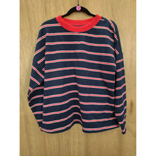 Load image into Gallery viewer, Abound Striped Crew Neck Women’s Oversized Tee- Size Medium- New W/O Tags
