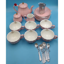 Load image into Gallery viewer, Pukka Home Tea Set- Pink- Open Box
