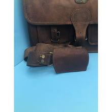Load image into Gallery viewer, Cuero Messenger Bag Briefcase- Vintage Leather- Open Box
