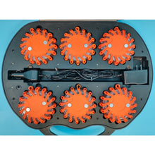 Load image into Gallery viewer, SpeedTech 6 Pack Rechargeable LED Road Flare Discs- Open Box
