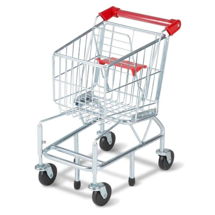 Melissa & Doug Toy Shopping Cart With Sturdy Metal Frame- Open Box